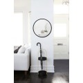 Kulaté nástěnné zrcadlo HUB 61 cm černé