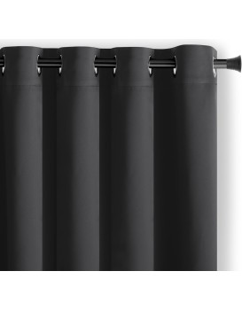Závěs AmeliaHome Blackout s průchodkami 140x245 cm černý