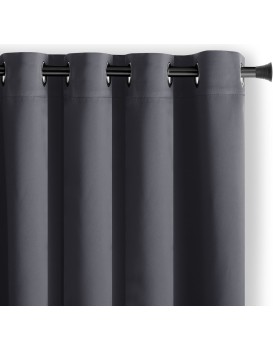 Závěs AmeliaHome Blackout s průchodkami 140x175 cm grafitový
