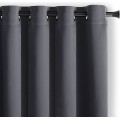 Závěs AmeliaHome Blackout s průchodkami 140x270 cm grafitový