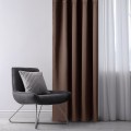 Závěs AmeliaHome Blackout s průchodkami 140x245 cm tmavě hnědý
