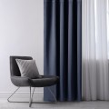 Závěs AmeliaHome Blackout s průchodkami 140x175 cm tmavě modrý