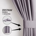 Závěs AmeliaHome Blackout s průchodkami 140x270 cm růžový