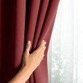 Závěs AmeliaHome Blackout s průchodkami 140x270 cm bordó