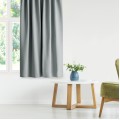 Závěs AmeliaHome Blackout s průchodkami 140x245 cm stříbrný
