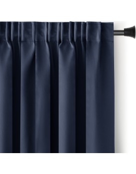 Závěs AmeliaHome Blackout s multifunkční páskou 140x270 cm tmavě modrý