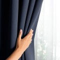 Závěs AmeliaHome Blackout s multifunkční páskou 140x270 cm tmavě modrý