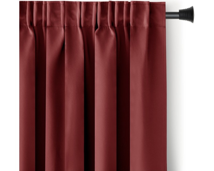 Závěs AmeliaHome Blackout s multifunkční páskou 140x270 cm růžový