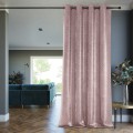 Závěs AmeliaHome CASPE s průchodkami 140x250 cm pudrově růžový