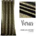 Závěs AmeliaHome Blackout s průchodkami 140x250 cm černý