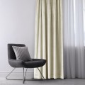 Závěs AmeliaHome Velvet s průchodkami 140x270 cm krémový