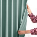 Závěs AmeliaHome Velvet s průchodkami mátový