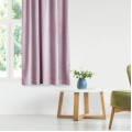 Závěs AmeliaHome Velvet s průchodkami 140x270 cm růžový