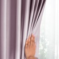 Závěs AmeliaHome Velvet s průchodkami 140x270 cm růžový