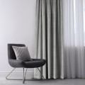 Závěs AmeliaHome Velvet s průchodkami 140x245 cm stříbrný