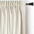 Závěs AmeliaHome Velvet s multifunkční páskou 140x245 cm krémový