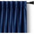 Závěs AmeliaHome Velvet s multifunkční páskou 140x245 cm indigo