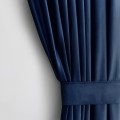 Závěs AmeliaHome Velvet s multifunkční páskou 140x270 cm indigo