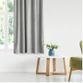 Závěs AmeliaHome Velvet s multifunkční páskou 140x270 cm stříbrný
