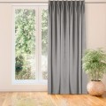 Závěs Homede Vila s řasící páskou Flex 9,5 cm a dvojitým záhybem šedý