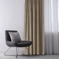Závěs Homede Vila s řasící páskou Wave 7 cm béžový