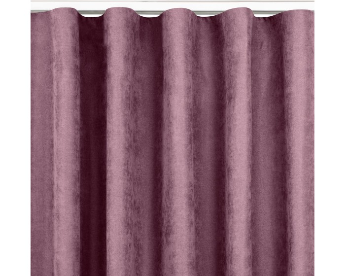 Závěs Homede Milana s řasící páskou Wave 7 cm lila