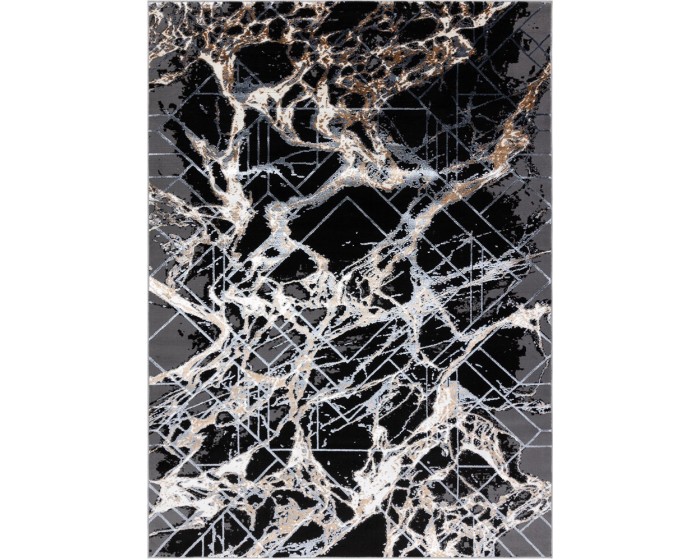 Koberec WELLI ABSTRACT šedý
