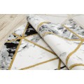Kulatý koberec ESTEMA MARBLETRIANGLES černo-bílý