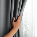 Závěs AmeliaHome Blackout s průchodkami 140x270 cm stříbrný