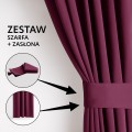 Závěs AmeliaHome Blackout s multifunkční páskou 140x270 cm fialový