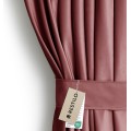 Závěs AmeliaHome Velvet s průchodkami růžový