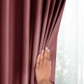 Závěs AmeliaHome Velvet s multifunkční páskou 140x270 cm růžový