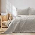 Prošívaný přehoz na postel LAILA 200x220 béžový
