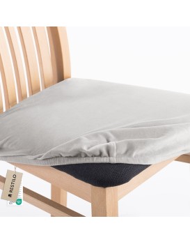 Napínací potah na židli SENTO II 1 ks světle šedý
