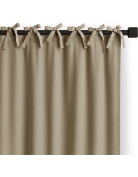 Závěs Carli s designovými poutky 140x250 cm béžový