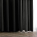 Závěs Carli s designovými poutky 140x250 cm černý