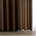 Závěs Carli s designovými poutky 140x250 cm hnědý