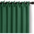 Závěs Carli s designovými poutky 140x250 cm láhvově zelený
