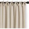 Závěs Carli s designovými poutky 140x250 cm světle béžový