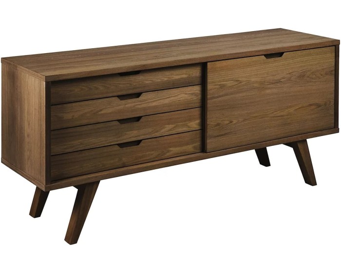 Komoda A-Line 160 cm dub kouřový