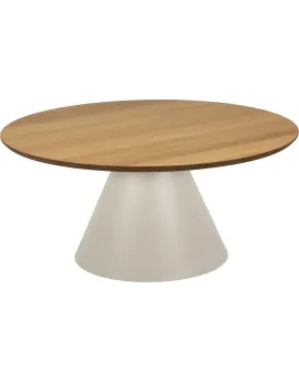 Konferenční stolek Soli 85 cm šedý/dub přírodní