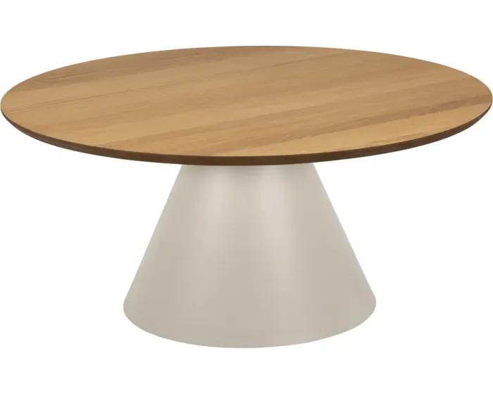 Konferenční stolek Soli 85 cm šedý/dub přírodní