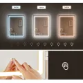 Toaletní stolek s LED osvětlením a taburetem Vasagle Ginny 98 cm bílý