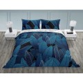 Bavlněné povlečení TRENDY 010 140x200 cm + 70x90 cm modro-bílé