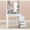 Toaletní stolek s LED osvětlením a taburetem Vasagle Ginny 98 cm bílý