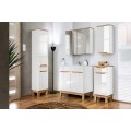 Umyvadlová skříňka Bali White I se zápustným umyvadlem 80 cm bílá/dub wotan