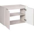 Závěsná skříňka pod umyvadlo Nova Cashmere I s deskou 80 cm kašmír/dub coast evoke