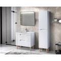 Umyvadlová skříňka Bali White I se zápustným umyvadlem 80 cm bílá/dub wotan