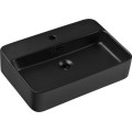 Koupelnová skříňka Ocean II s deskou a umyvadlem 90 cm černá/dub olejovaný