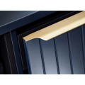 Závěsná skříňka pod umyvadlo Santa Fe s deskou 80 cm tmavě modrá